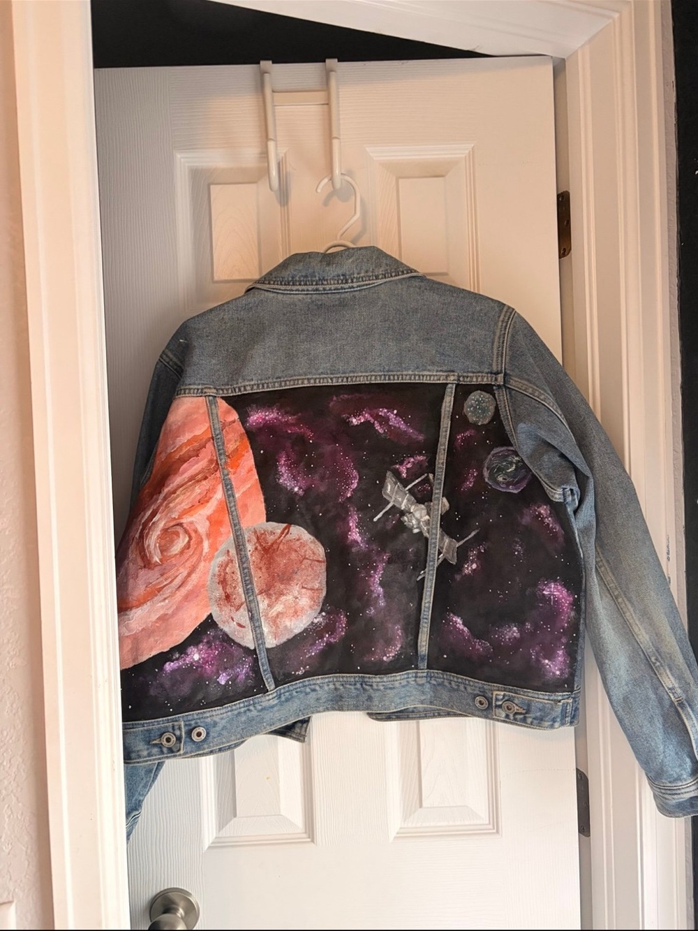 Venezia Light Blue Denim Jacket with Navy Label